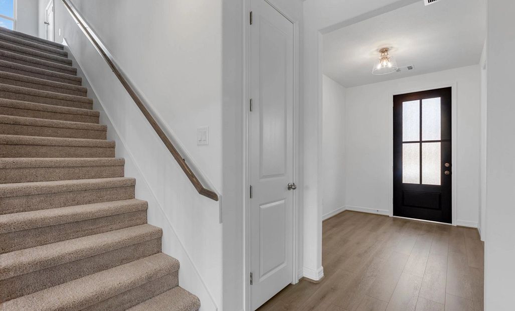 Home entry. Sample product photo. Actual exterior and interior selections may vary by homesite.