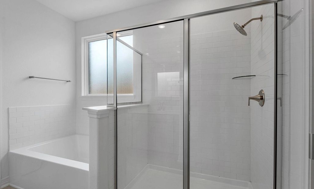 Primary bathroom. Sample product photo. Actual exterior and interior selections may vary by