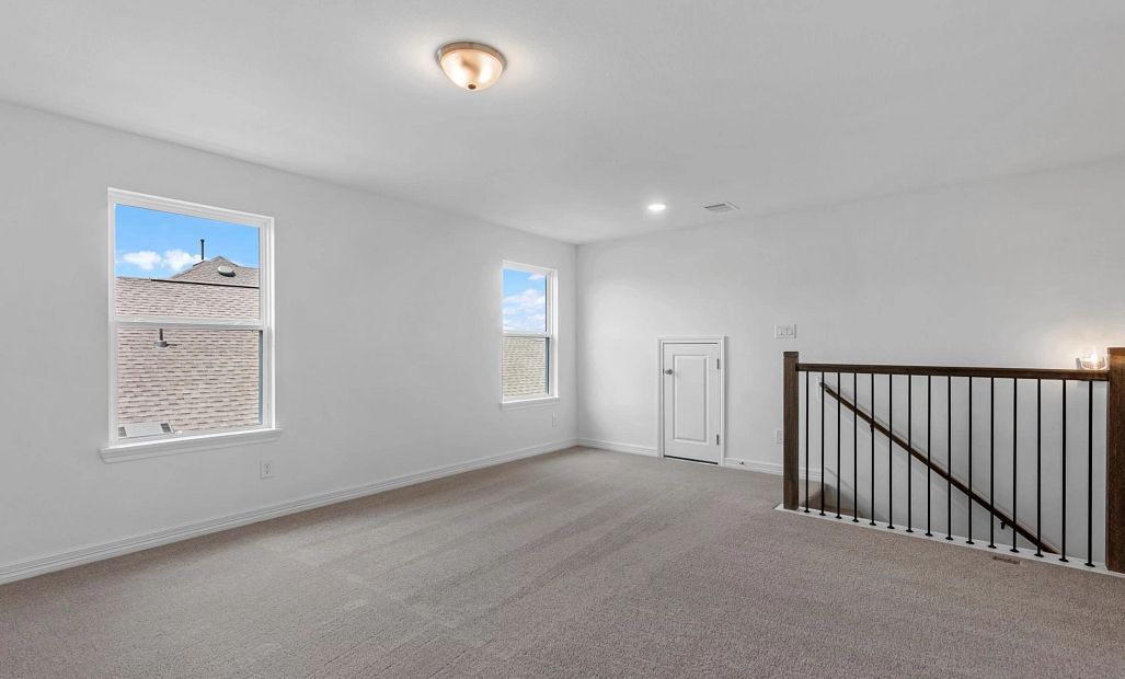 Upstairs loft. Sample product photo. Actual exterior and interior selections may vary by homesite.