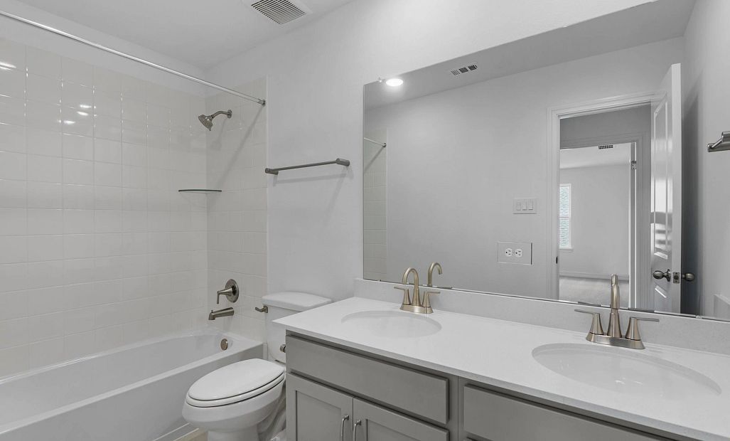 Secondary bathroom. Sample product photo. Actual exterior and interior selections may vary by
