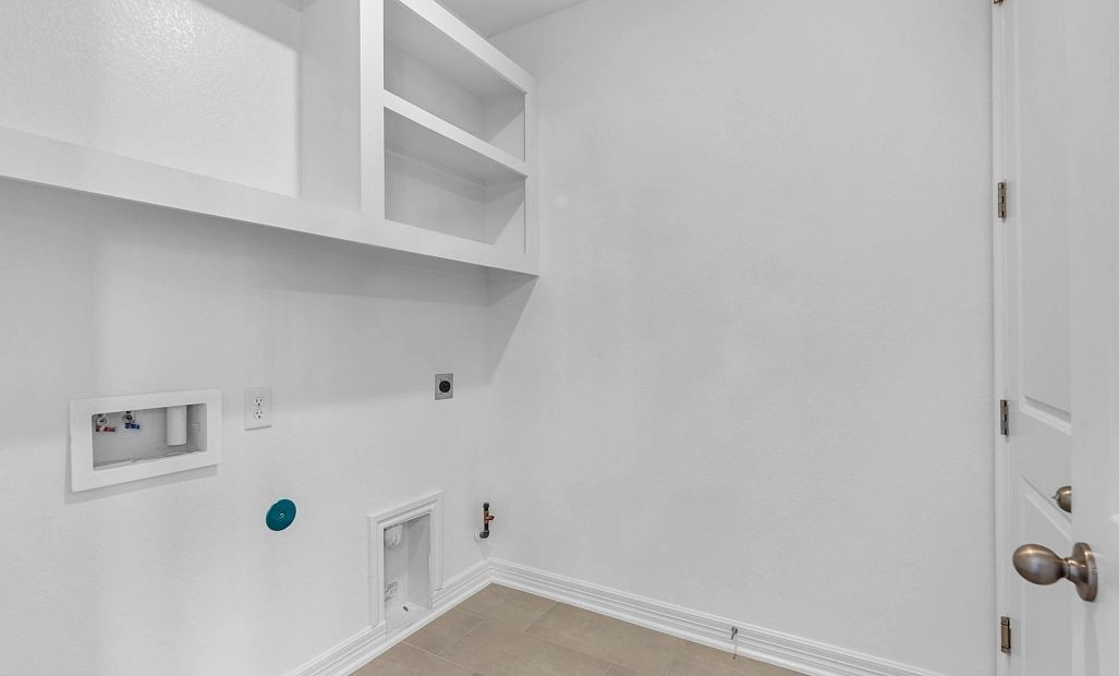 Laundry room. Sample product photo. Actual exterior and interior selections may vary by homesite.