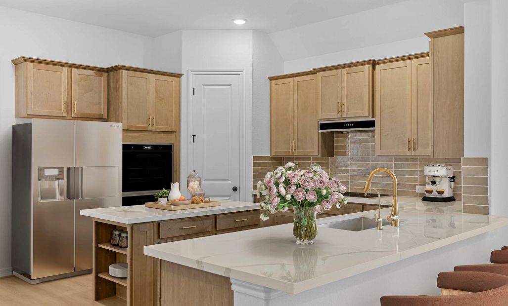 Kitchen. Sample product photo. Actual exterior and interior selections may vary by homesite. Photo