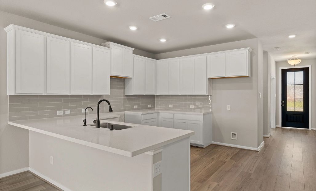 Kitchen. Sample product photo. Actual exterior and interior selections may vary by homesite. Photo