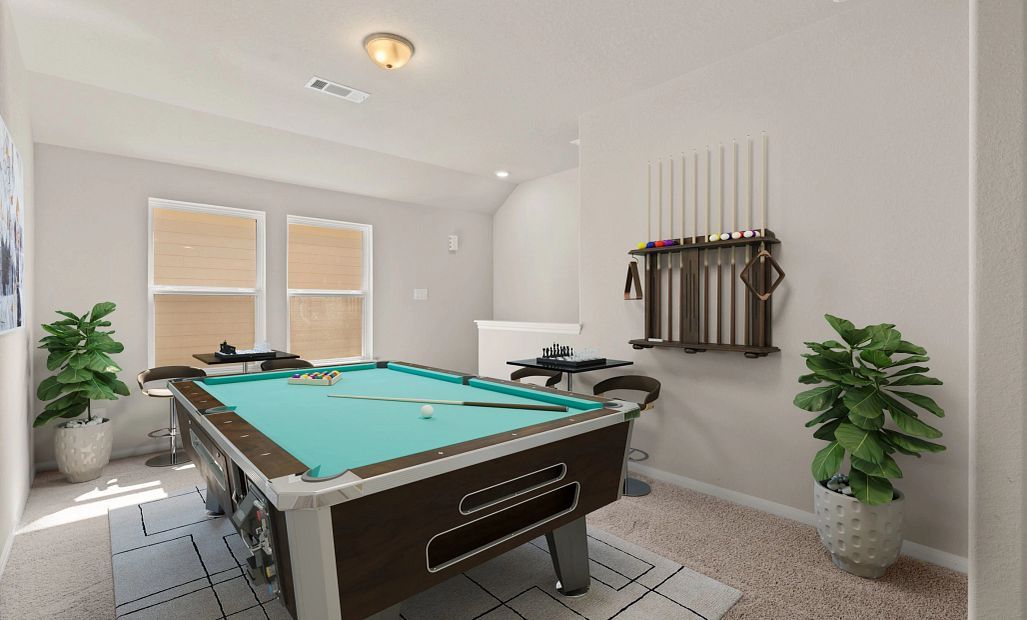Upstairs loft. Sample product photo. Actual exterior and interior selections may vary by homesite.