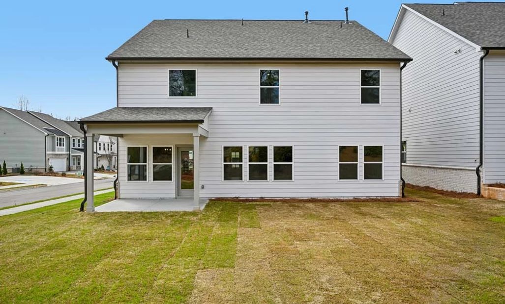 Representative Photo: Rear Exterior with Covered Patio