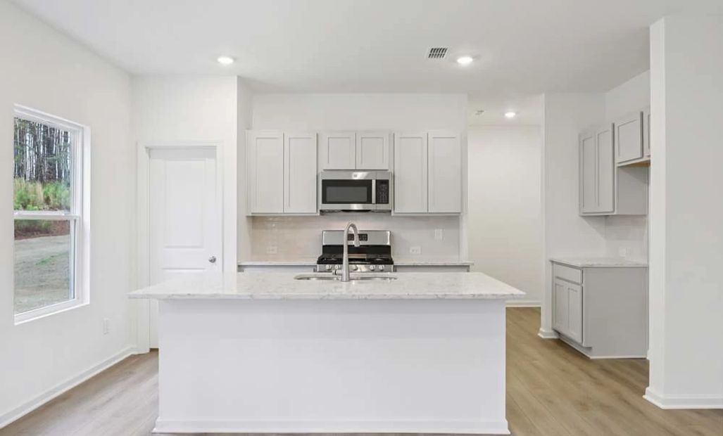 Representative Photo: Kitchen featuring Milan Collection Finishes
