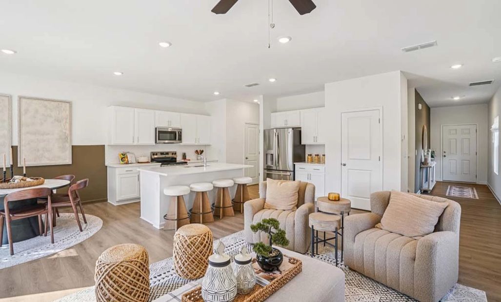 Sample Photo: Family Room & Kitchen