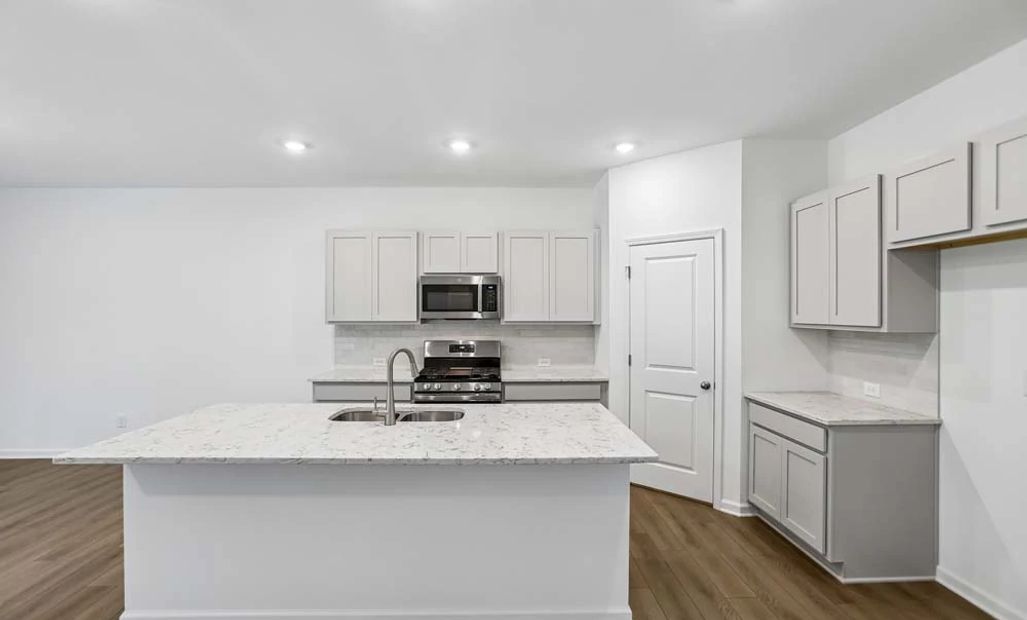 Kitchen featuring Milan Collection Finishes