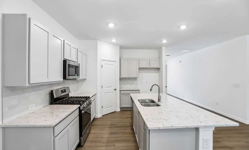 Kitchen featuring Milan Collection Finishes