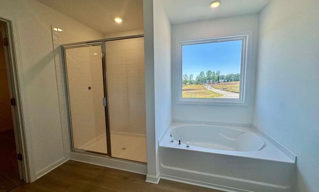 Sample Photo: Primary Bathroom Walk-In Shower & Soaking Tub