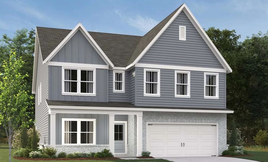 Rendering is for illustrative purposes. Actual exterior selections may vary by homesite.