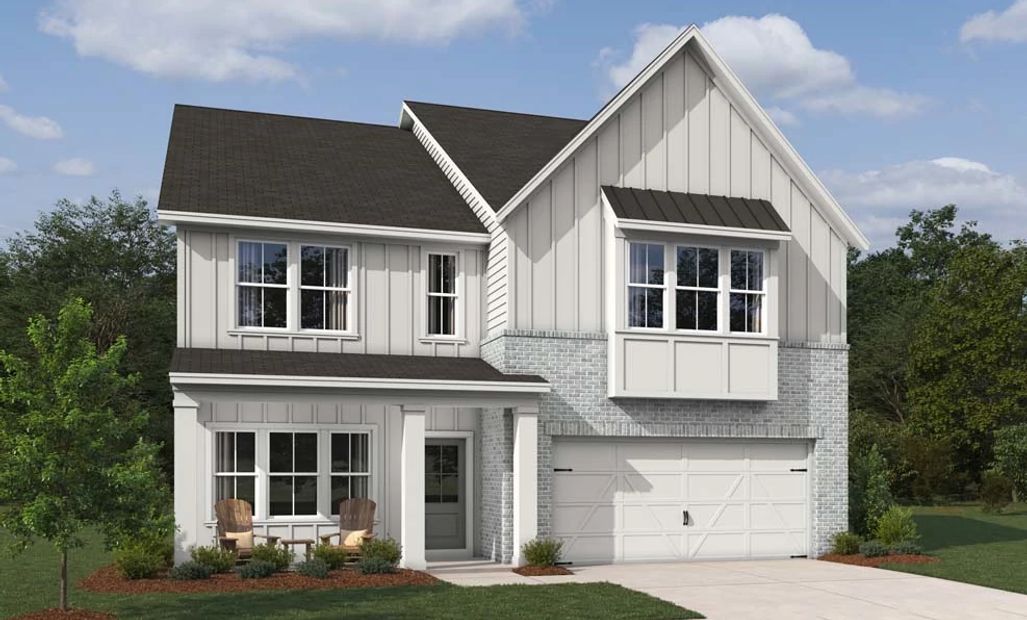 Rendering is for illustrative purposes. Actual exterior selections may vary by homesite.