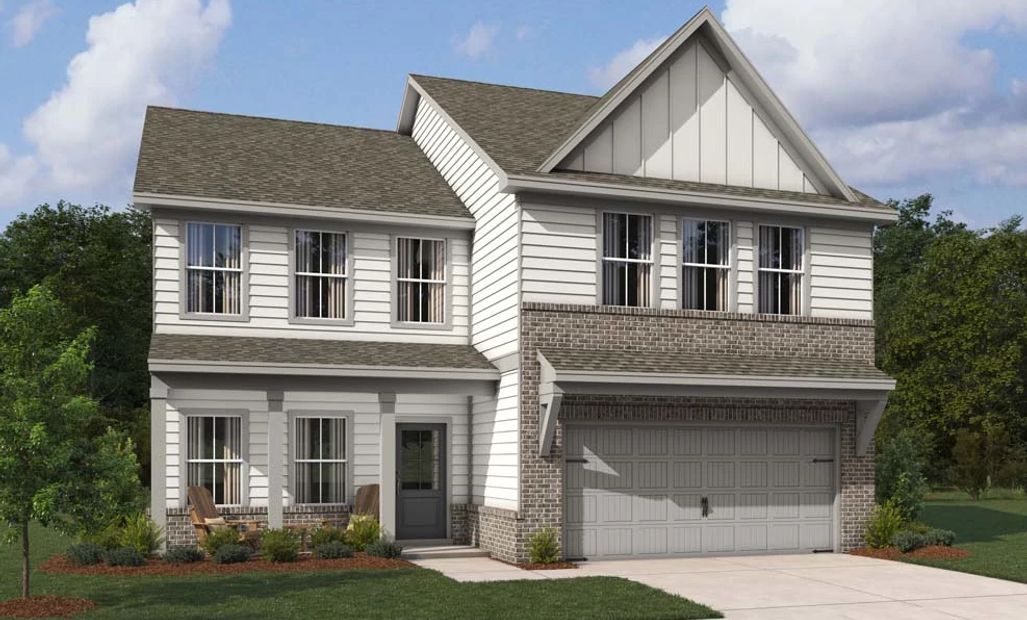 Rendering is for illustrative purposes. Actual exterior selections may vary by homesite.