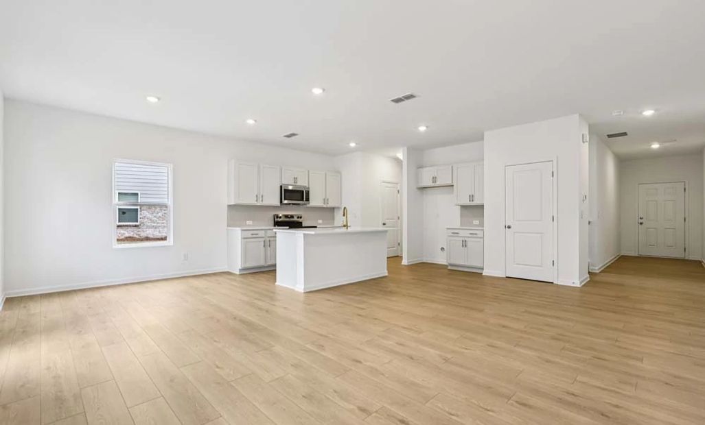 Sample Photo: Family Room & Kitchen