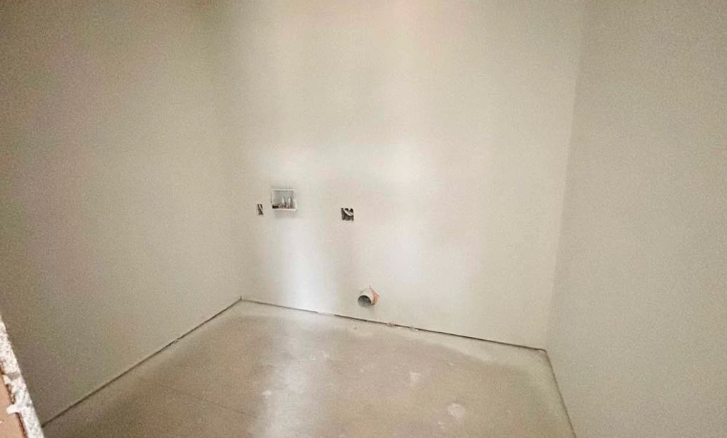 Laundry Room Construction Progress