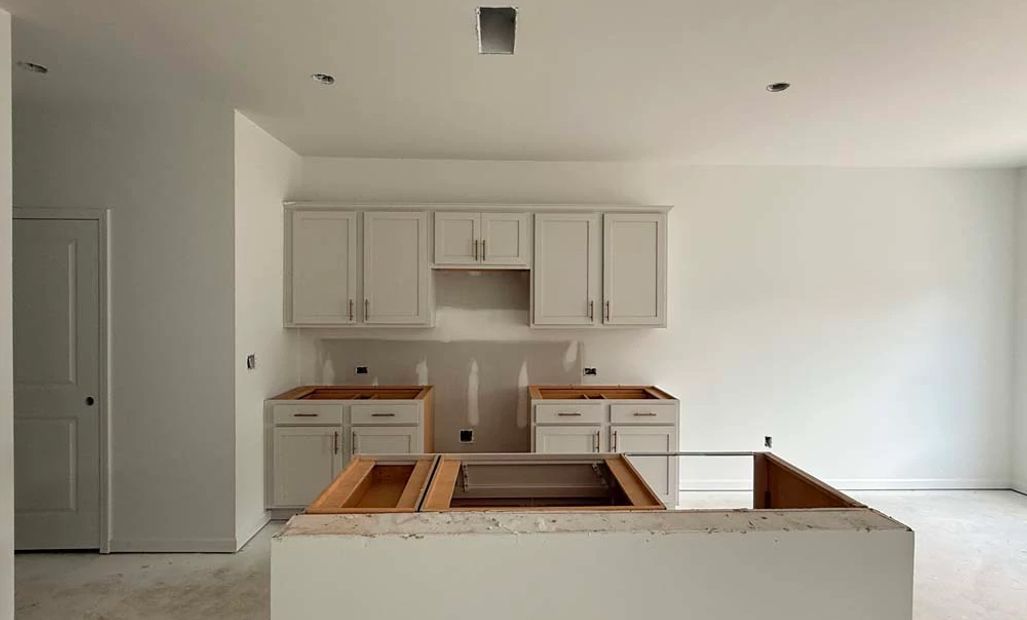 Kitchen Featuring Serene Collection Finishes Construction Progress