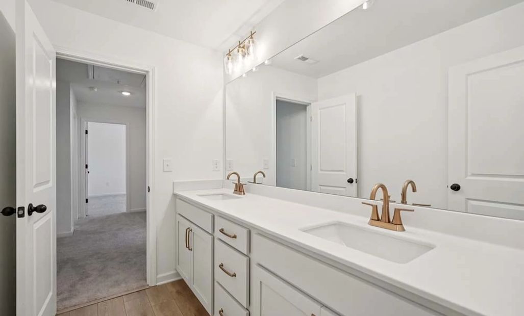 Sample Photo: Bathroom Two Featuring Serene Collection Finishes