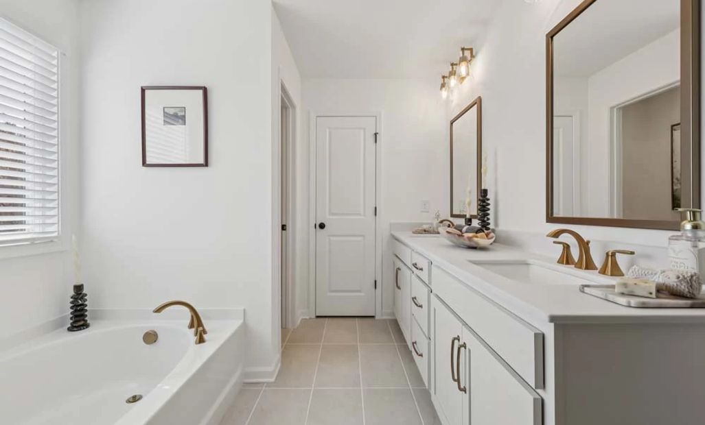Representative Photo: Primary Bathroom Featuring Serene Collection Finishes