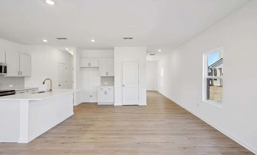 Sample Photo: Family Room & Kitchen