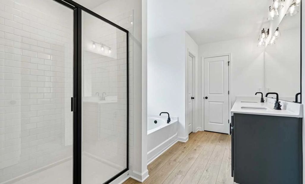 Representative Photo: Primary Bathroom featuring Minimalist Collection Finishes