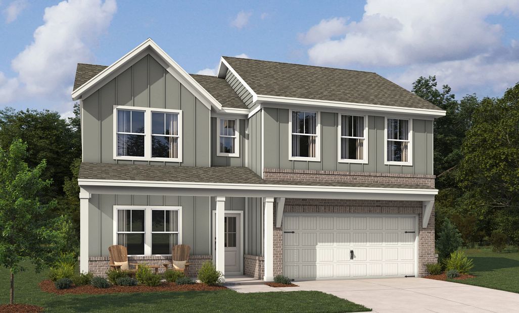 Rendering is for illustrative purposes. Actual exterior selections may vary by homesite.