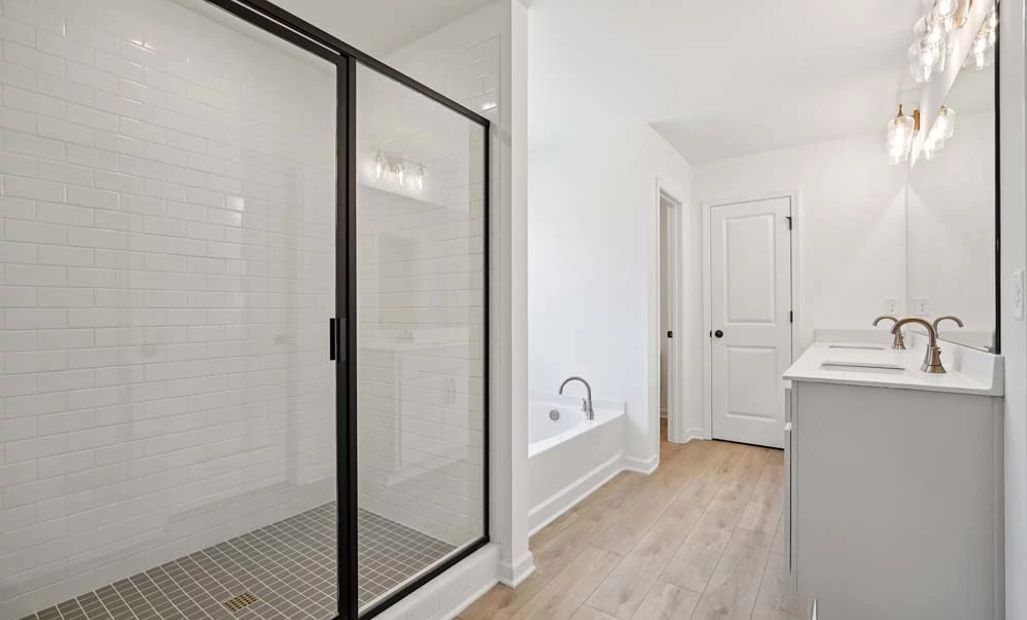Representative Photo: Primary Bathroom featuring Serene Collection Finishes