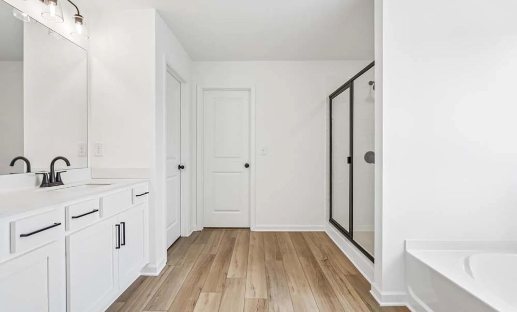 Representative Photo: Primary Bathroom featuring Harmony Collection Finishes