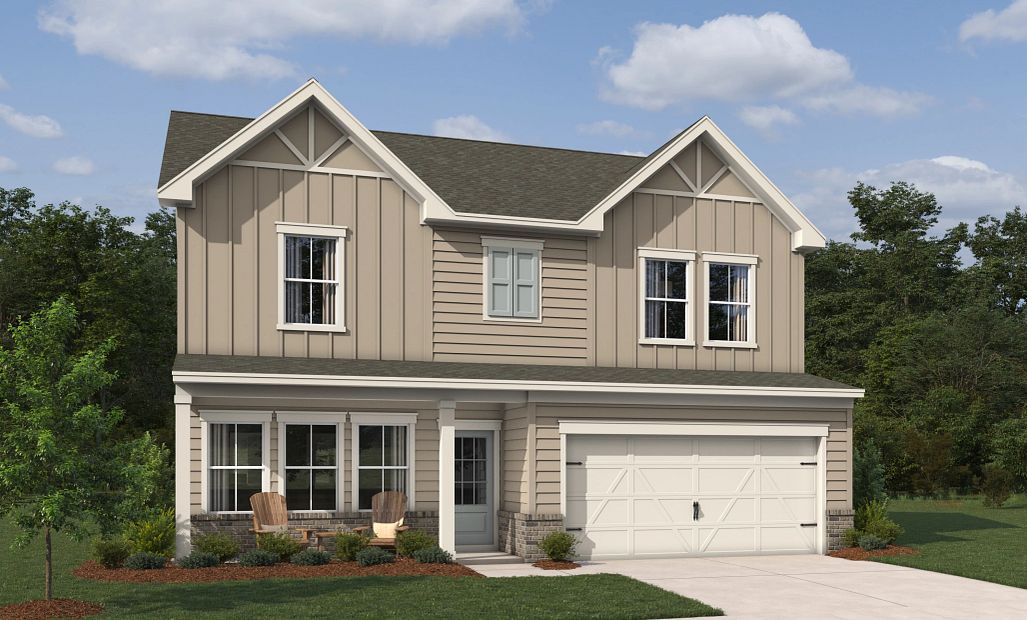 Rendering is for illustrative purposes. Actual exterior selections may vary by homesite.
