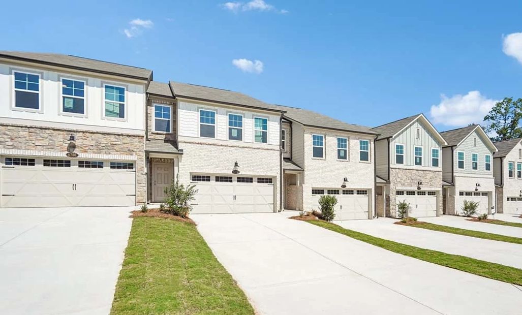 Front Exterior of Townhome Building