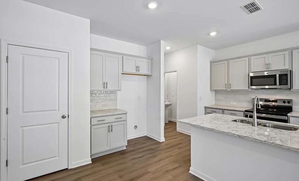 Kitchen featuring Milan Collection Finishes