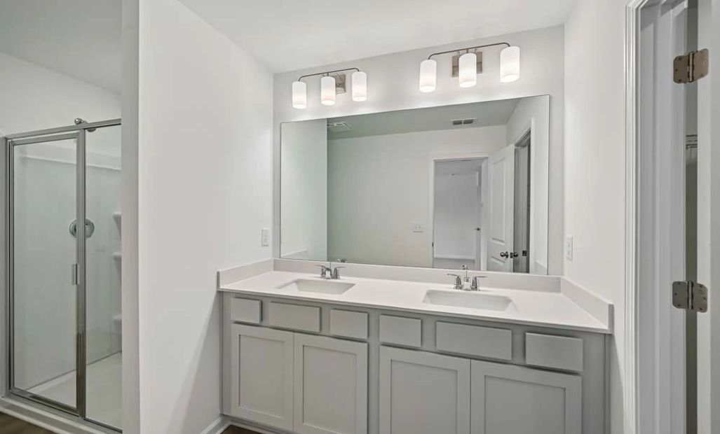 Primary Bathroom featuring Milan Collection Finishes