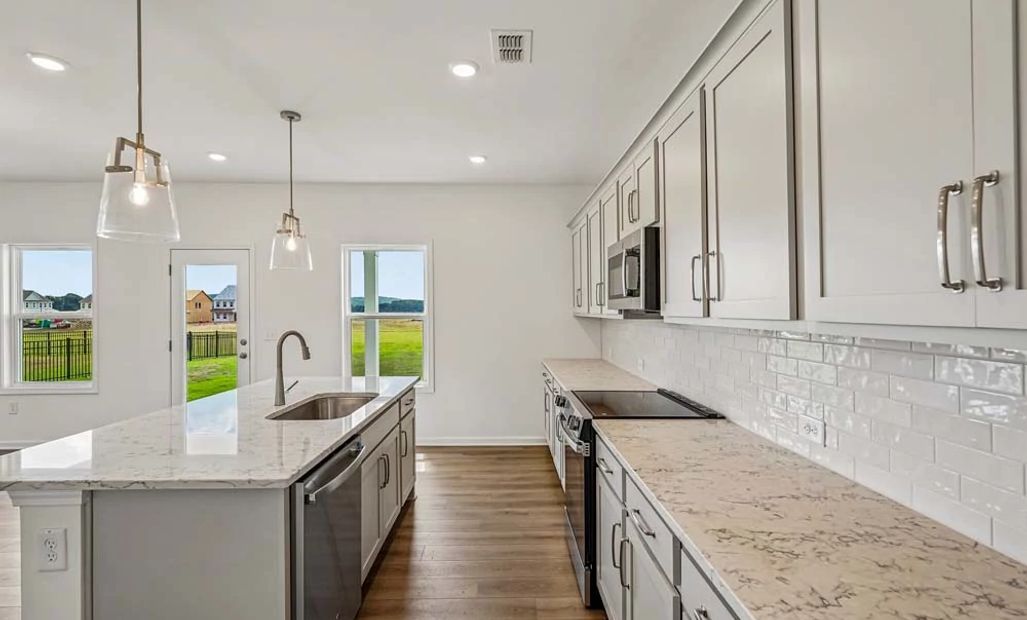 Kitchen featuring Milan Collection Finishes