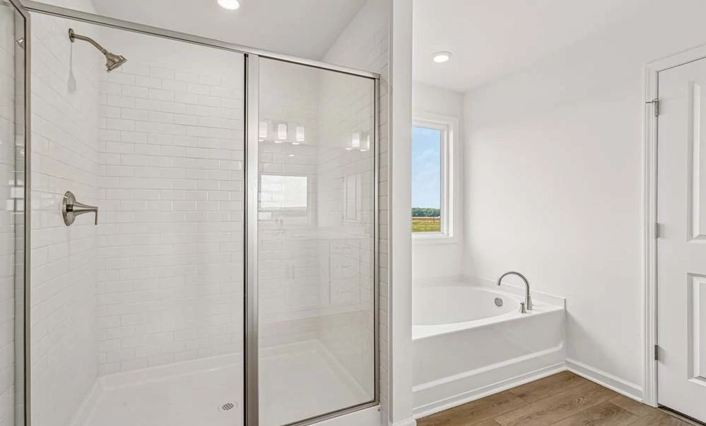 Primary Bathroom Walk-In Shower & Soaking Tub
