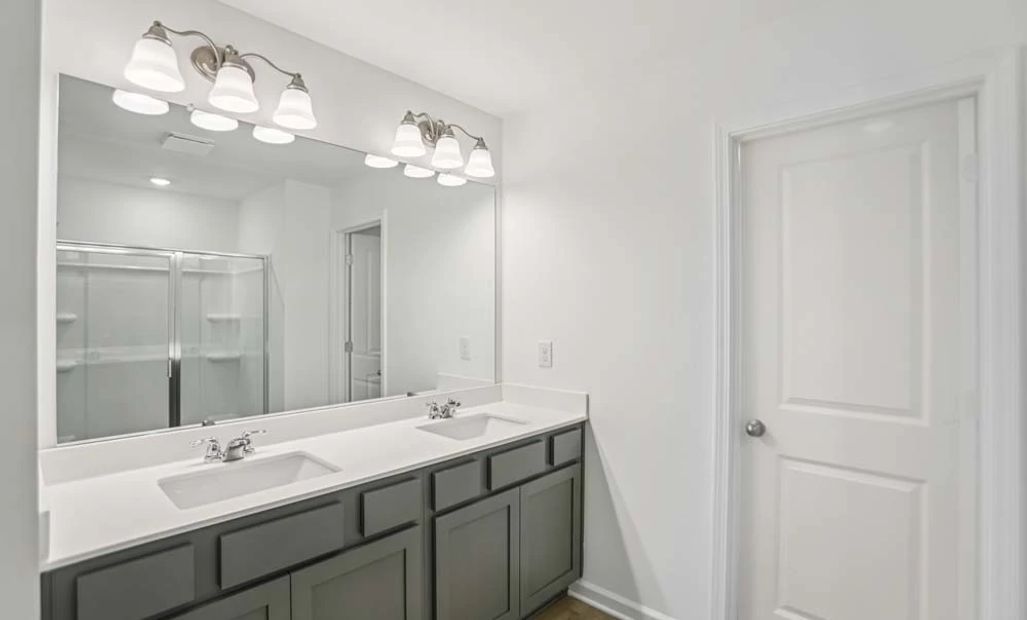 Representative Photo: Primary Bathroom featuring Minimalist Collection Finishes