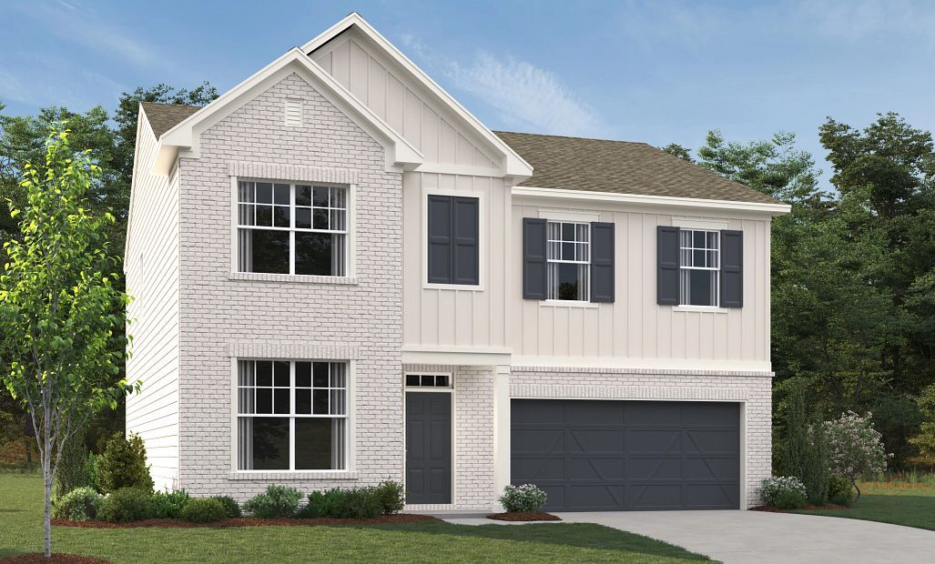 Rendering is for illustrative purposes. Actual exterior selections may vary by homesite.
