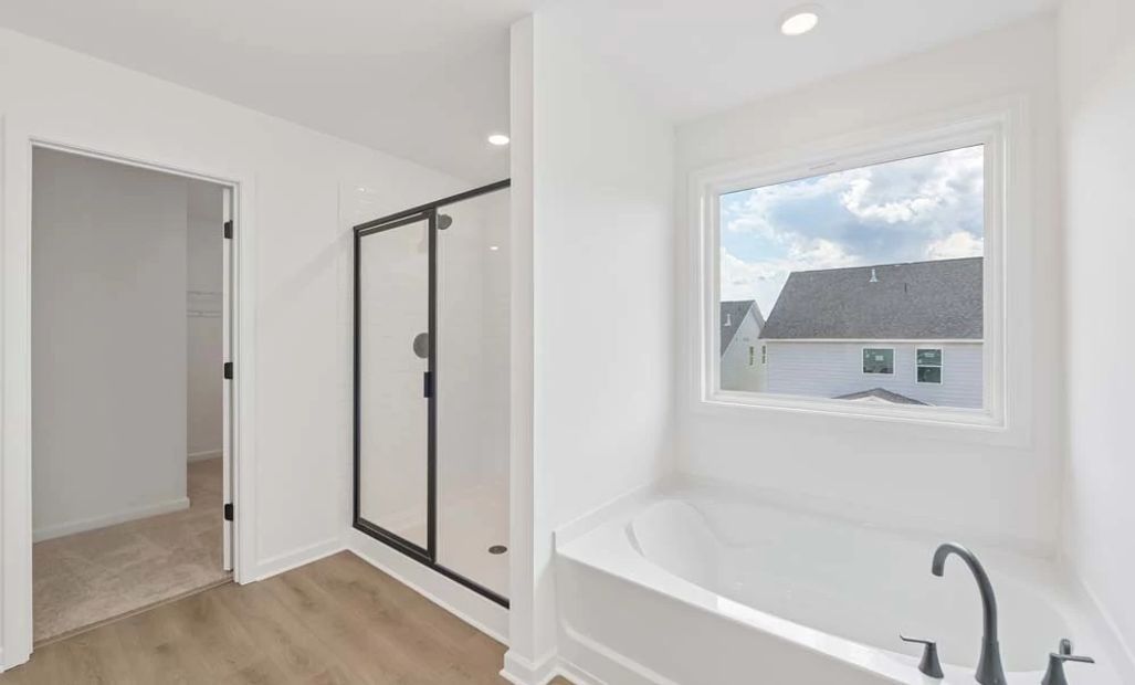 Primary Bathroom Walk-In Shower & Soaking Tub