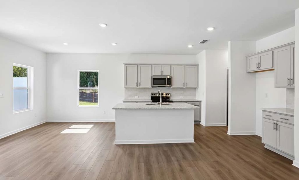 Kitchen featuring Milan Collection Finishes