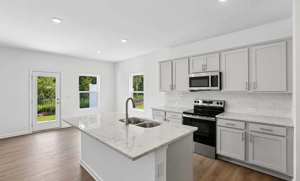 Kitchen featuring Milan Collection Finishes