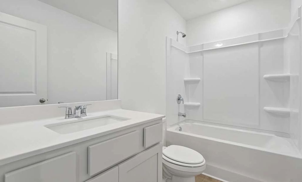 Representative Photo: Bathroom Two featuring Serene Collection Finishes