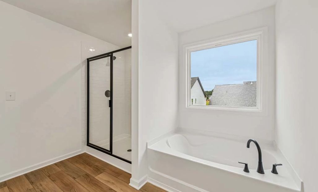 Primary Bathroom Walk-In Shower & Soaking Tub