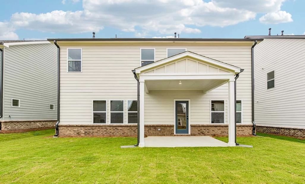 Rear Exterior with Covered Patio