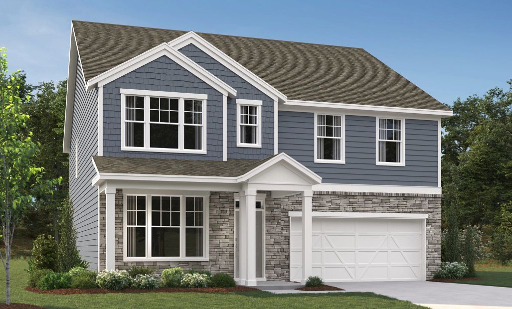 Rendering is for illustrative purposes. Actual exterior selections may vary by homesite.
