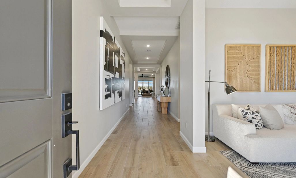 Entryway with Parlor on right