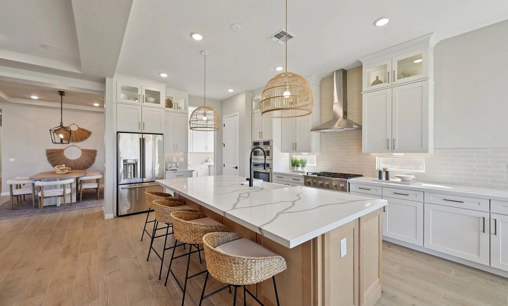 Kitchen with view to dining area