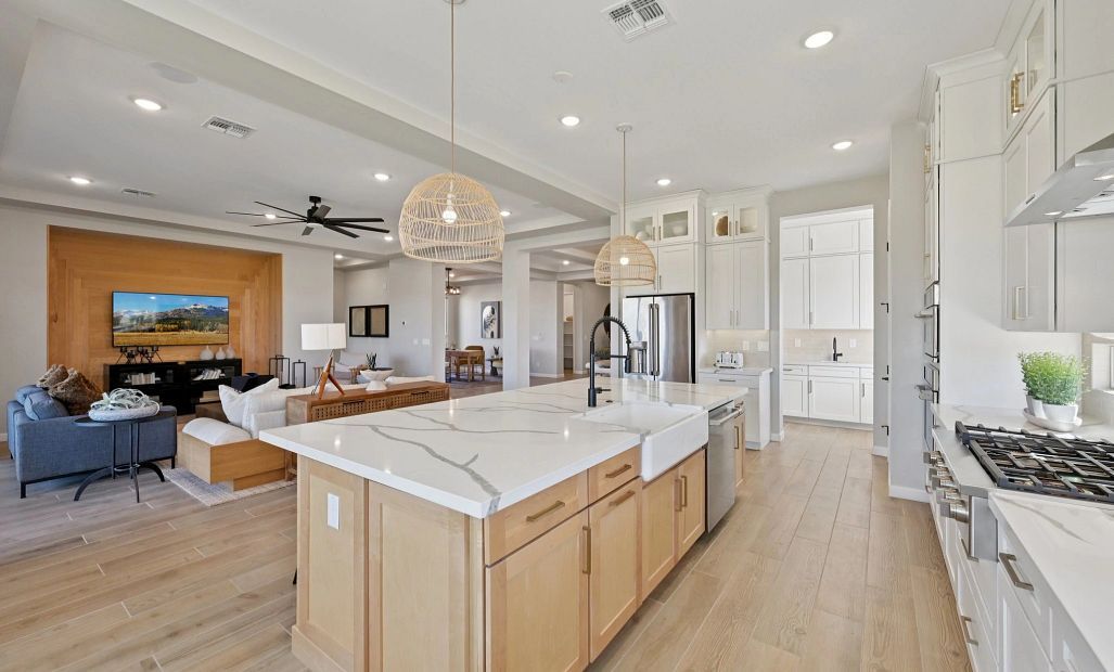 Kitchen with view to great room