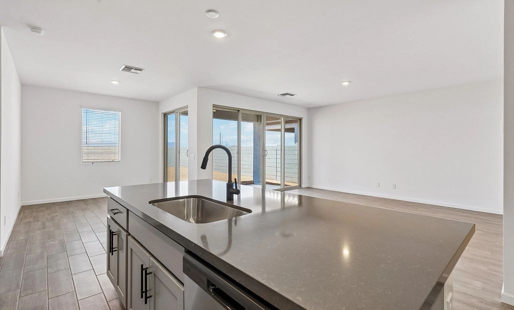 Dining, kitchen and great room