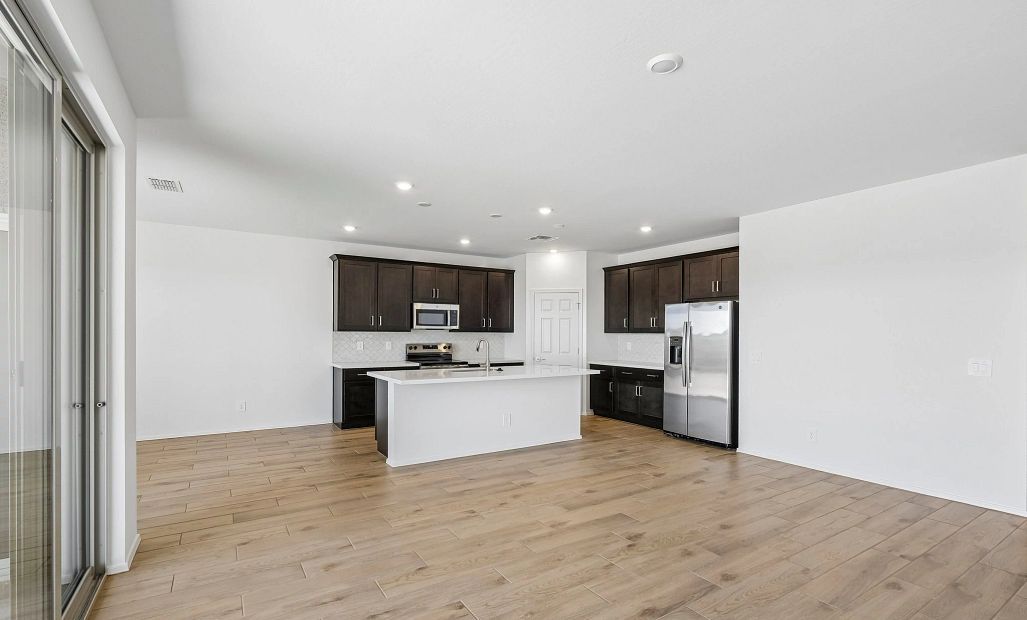 Great room and kitchen