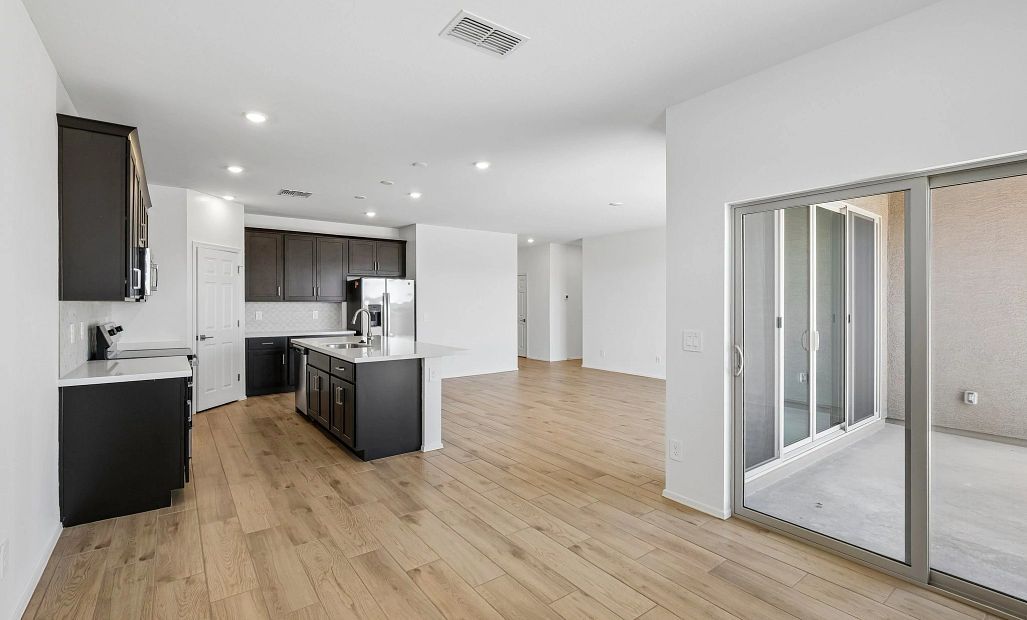 Dining into kitchen and great room