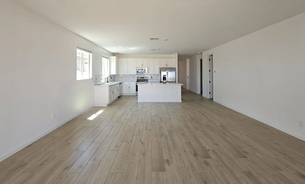 Great room and kitchen