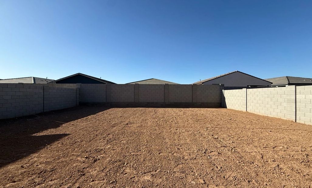 Large backyard